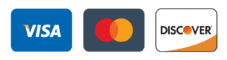 Visa, Mastercard and Discover accepted payment methods